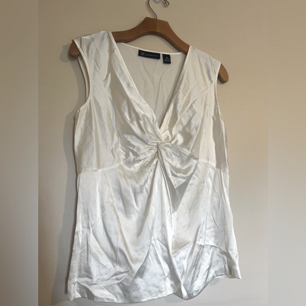 Ivory Silk INC Blouse - Size 6
